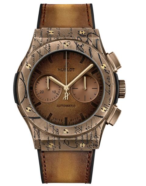 Fake Hublot Classic Fusion Chronograph Berluti Cold Gold 521.BZ.05IG.VR.BER19 watch